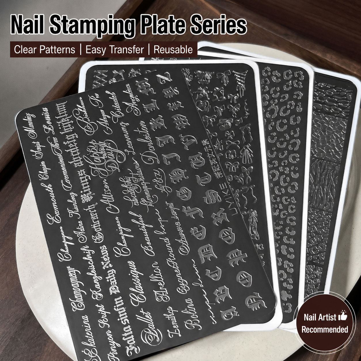Nail Art Gothic - Gothic Letter Nail Art Transfer Printing