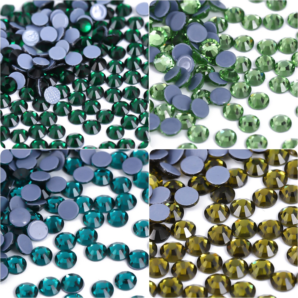 Glass Emerald Peridot Green Cr - Nail Art Emerald Green recension och pris