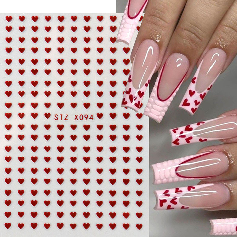 2pcs Mini Love Heart Nail Art  - Nail Art Valentines Day recension och pris