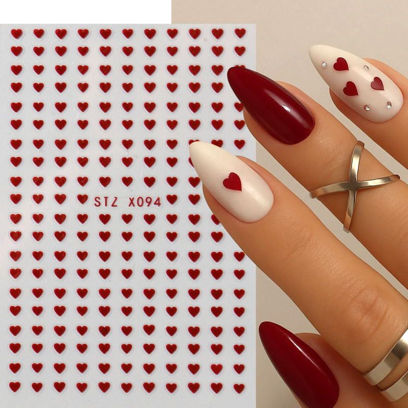 2pcs Mini Love Heart Nail Art  - Nail Art Valentines Day recension och pris