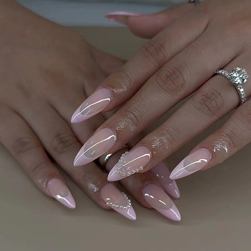 24pcs Bow False Nails Sets Pre - Nail Art Valentines Day recension och pris