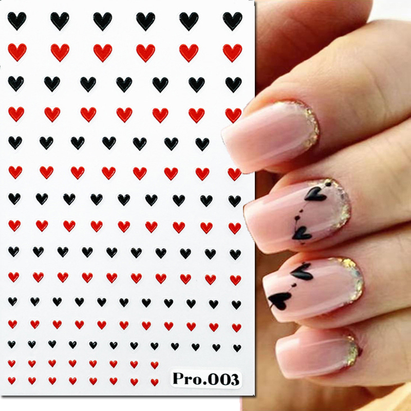 5d Embossed Nail Art Stickers  - Nail Art Valentines Day recension och pris