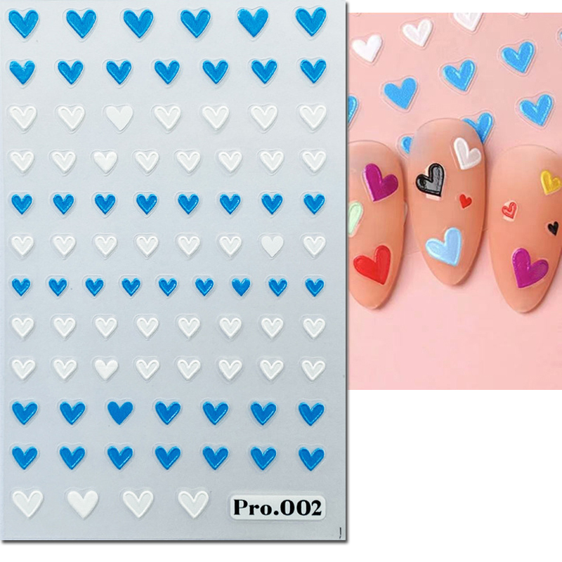 5d Embossed Nail Art Stickers  - Nail Art Valentines Day recension och pris
