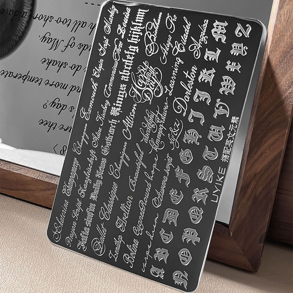 Gothic Cursive Letters Nail Ar - Nail Art Gothic recension och pris