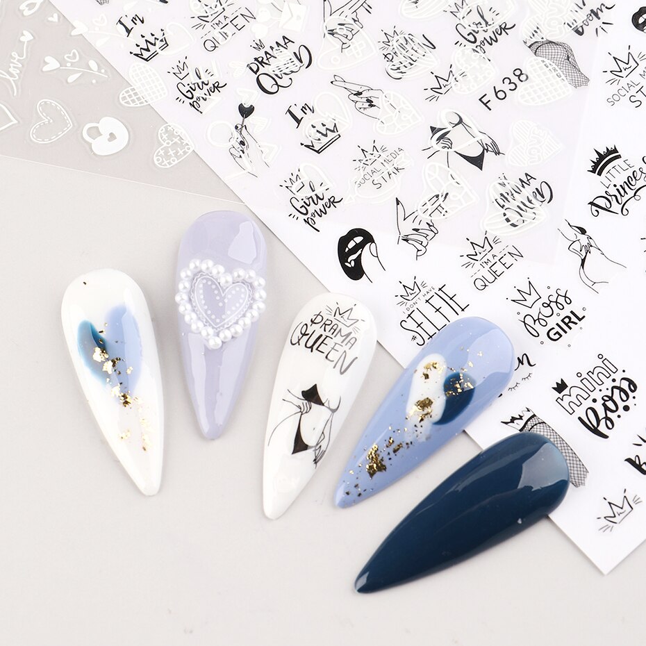 2pcs Heart Love Design 3D Nail - Nail Art Valentines Day recension och pris