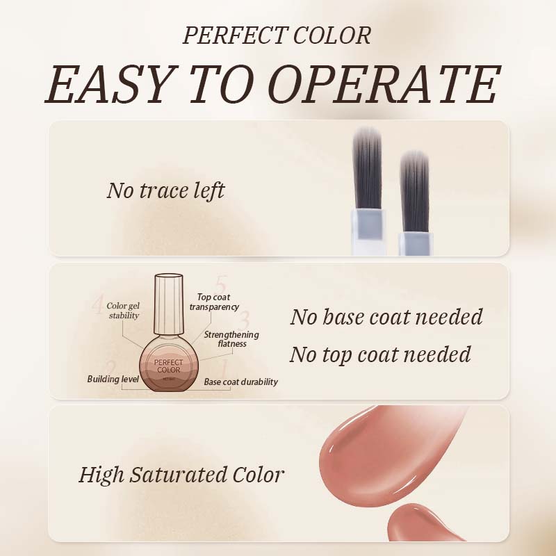PERFECT COLOR All-in-One Gel D - Nail Art Dusty Pink recension och pris